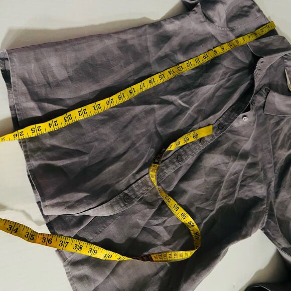 Soft Surroundings Linen Button Up Long Sleeve Top Size S Small - Picture 5 of 6